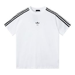 T-shirts Plus pour hommes Polos lettre pull tricoté en automne / hiver 2023 machine à tricoter e détail personnalisé ras du cou coton qw01