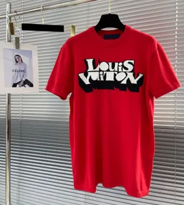 Men's Plus Tees Polos Louies Vuttion Hip Hop Muscle Fit Curved Hem Coton Coton Custom Printing Men Femmes T-shirt