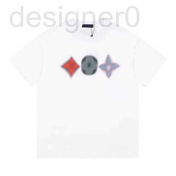 T-shirts Plus pour hommes Polos populaires 2023ss début du printemps nouveau T-shirt imprimé en coton de haute qualité pull à col rond coutures manches courtes Taille m-xxxl Couleur noir blanc n80i0d