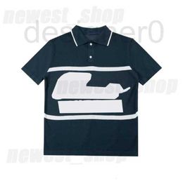 T-shirts pour hommes Polos populaires 23SS Summer Hommes Designer Polo T Shir Hommes Knied Leer Broderie Jacquard Shor Manches Coon Shirs Femmes Casual Ops EE Taille de l'UE Z65P