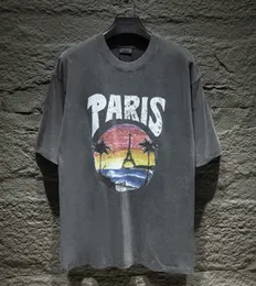 T-shirts pour hommes Polos Col rond brodé et imprimé style polaire vêtements d'été avec street pur coton 25rse
