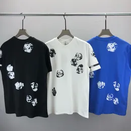 T-shirts pour hommes Polos Col rond brodé et imprimé style polaire vêtements d'été avec street pur coton 645s5