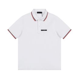 T-shirts Plus pour hommes Polos Col rond brodé et imprimé vêtements d'été de style polaire avec des polos en pur coton de rue tn 23s W2