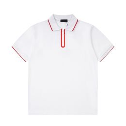 T-shirts Plus pour hommes Polos Col rond brodé et imprimé vêtements d'été de style polaire avec des polos en pur coton de rue tn 23s