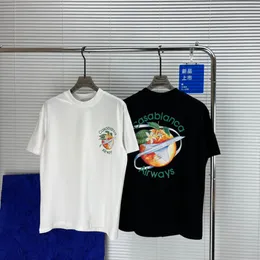 T-shirts Plus pour hommes Polos Col rond brodé et imprimé vêtements d'été de style polaire avec des T-shirts en pur coton de rue 32dn
