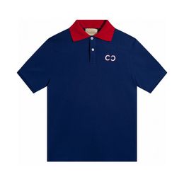 T-shirts pour hommes Polos T-shirts Col rond brodé et imprimé style polaire vêtements d'été avec street pur coton d1eq