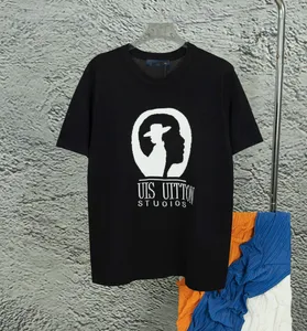 Camisetas Plus para hombre Polos Ropa de verano de estilo polar bordado y estampado con cuello redondo y algodón puro callejero wf65T