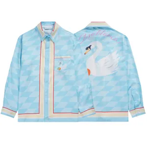 T-shirts pour hommes Polos Col rond brodé et imprimé style polaire vêtements d'été avec street pur coton 25R5R