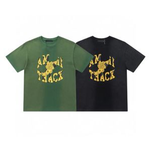 T-shirts pour hommes Polos Col rond brodé et imprimé style polaire vêtements d'été avec pur coton de rue