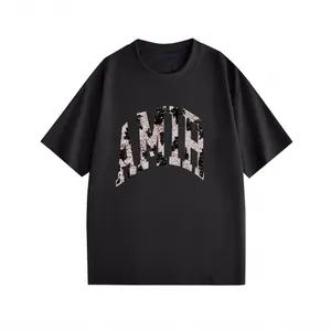 T-shirts pour hommes Polos Col rond brodé et imprimé style polaire vêtements d'été avec street pur coton 24655