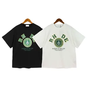T-shirts Plus pour hommes Polos Col rond brodé et imprimé style polaire vêtements d'été avec street pur coton 38G5TF6