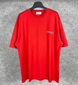 T-shirts Plus pour hommes Polos Col rond brodé et imprimé style polaire vêtements d'été avec street pur coton 32RAWWE