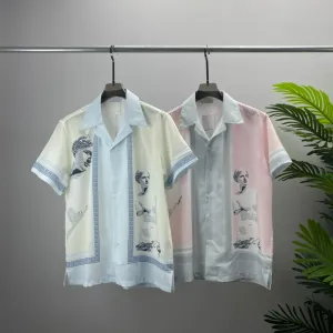 T-shirts Plus pour hommes Polos Col rond brodé et imprimé vêtements d'été de style polaire avec t-shirt de rue en pur coton athleisure surdimensionné x3Etg4wE