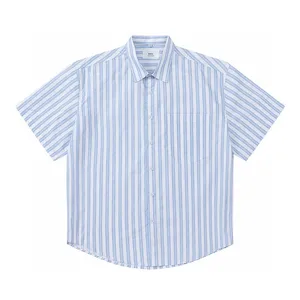 T-shirts Plus pour hommes Polos Col rond brodé et imprimé vêtements d'été de style polaire avec street pur coton t1mm