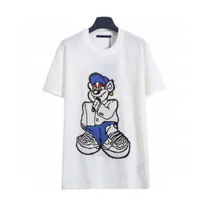 T-shirts pour hommes Polos Col rond brodé et imprimé style polaire vêtements d'été avec street pur coton dwd22 meilleure qualité