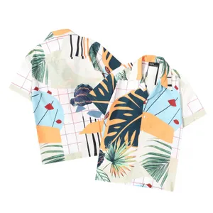 Camisetas de hombre Plus Polos Ropa de verano de estilo polar con bordado y estampado de cuello redondo con algodón puro de calle Tallas grandes wssf