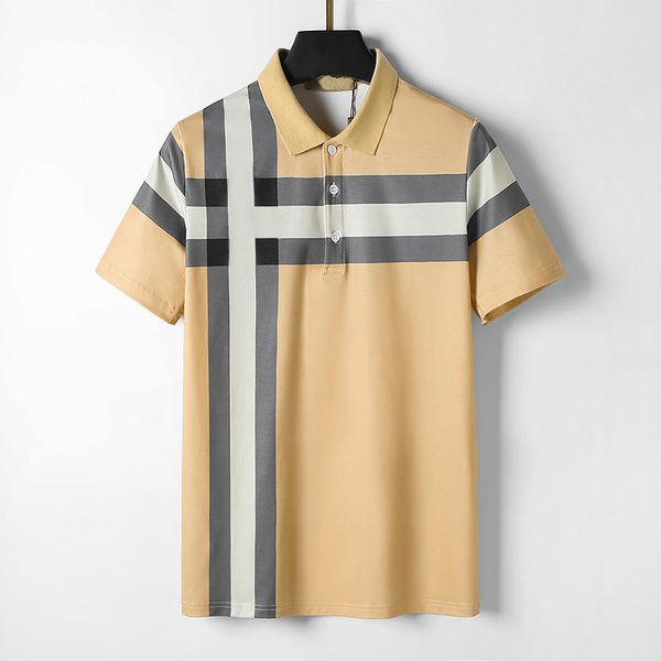 T-shirts pour hommes Polos Col rond brodé et imprimé style polaire vêtements d'été avec t-shirts pour hommes en pur coton de rue BUYT5