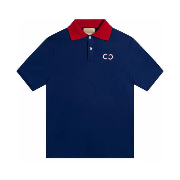 T-shirts pour hommes Polos T-shirts Col rond brodé et imprimé style polaire vêtements d'été avec street pur coton d1eq