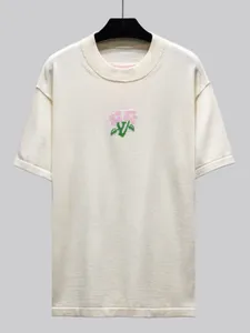 T-shirts pour hommes Polos T-shirt rond, plus le cou de taille brodé et imprimé style polaire vêtements d'été avec street pur coton 223wf