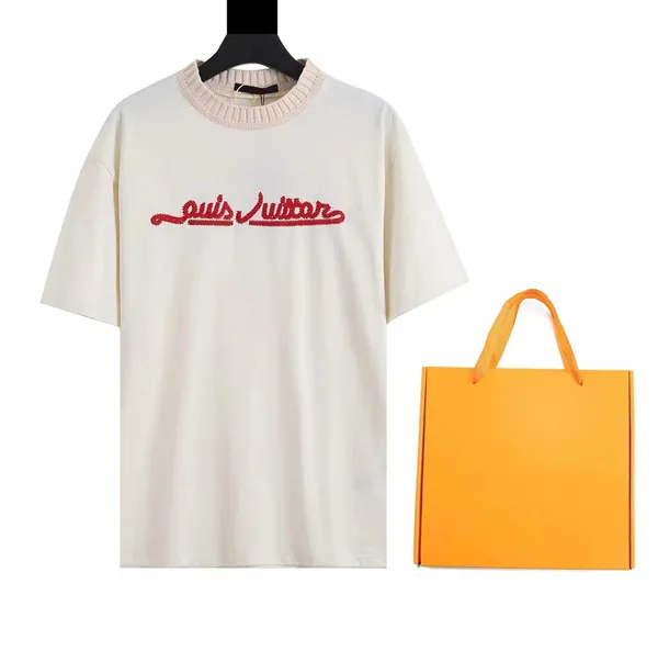Camiseta redonda de Men's Plus Tees Polos Reduce de talla grande Bordado y estampado de estilo polar de verano con algodón de algodón puro de la calle XQD