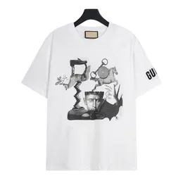 T-shirts pour hommes Polos T-shirts ronds col brodé et imprimé style polaire vêtements d'été avec street pur coton 32r3f