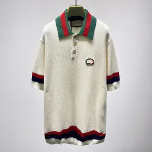 Plus-T-shirts voor heren Polo's Ronde T-shirts met geborduurde en bedrukte halslijn in polar-stijl zomerkleding met puur straatkatoen 31dd