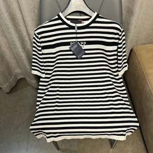 Men's Plus Tees Polos camisetas redondas cuello bordado y estampado de estilo polar de verano con algodón puro de calle D122gg