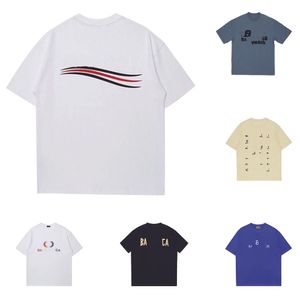 T-shirts pour hommes Polos T-shirts ronds grande taille impression de cou et vêtements d'été de style polaire imprimé avec du coton pur de rue