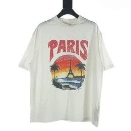 Мужские футболки-поло с круглым вырезом, летней одеждой в полярном стиле с вышивкой и принтом из уличного чистого хлопка 4634E