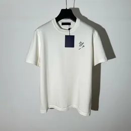 T-shirts pour hommes Polos t-shirts Col rond brodé et imprimé style polaire vêtements d'été avec street pur coton 654E45