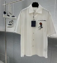 T-shirts pour hommes Polos T-shirts Col rond brodé et imprimé style polaire vêtements d'été avec rue pur coton 614t