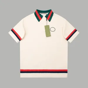 T-shirts pour hommes plus tees, cou rond du manche brodé et imprimé de style polaire avec coton pur de rue 74456