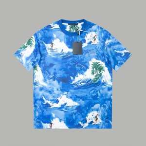 T-shirts pour hommes Polos T-shirts Col rond brodé et imprimé style polaire vêtements d'été avec street pur coton 6212f2