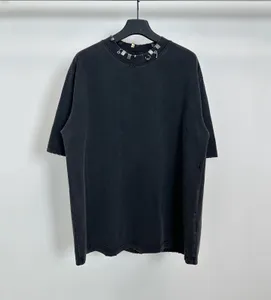 T-shirts pour hommes Polos t-shirts Col rond brodé et imprimé style polaire vêtements d'été avec rue pur coton 2224rf