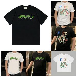 Menores más camisetas camisetas dragon patrón imprimición camiseta de manga corta camiseta de algodón para hombres