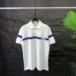 Polo Men's Polo Brand Shirt italien Luxury Letter-Embroidered Polo Summer Casual Men's Clorted Ca-shirt Une variété de styles et de tailles à choisir parmi A6