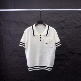 Polo Men's Polo Brand Shirt italien Luxury Letter-Embroidered Polo Summer Casual Men's Clorted Ca-shirt Une variété de styles et de tailles à choisir parmi A17