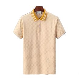 Heren Polo Summer Italië Designer Polos Kleding Heren Hoge kwaliteit Letter T-shirt Rapel Casual Ladies Tees Cotton Top M-3XL 99