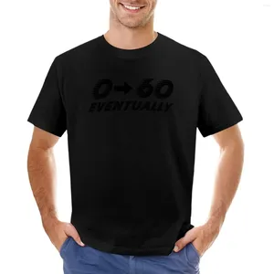 Polos pour hommes 0 à 60 éventuellement décalcomanie zéro soixante autocollants drôles fenêtre pare-chocs autocollant T-shirt garçons t-shirts blancs entraînement pour hommes