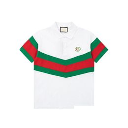 Heren Polo's 2 Mode Londen Engeland S-shirts Heren Ontwerpers High Street Borduren Afdrukken T-shirt Mannen Zomer Katoen Casual T-Shir Dhd2F