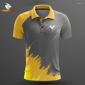 Polos para hombre, camisetas personalizadas de bádminton de verano, Polo de deporte corto de manga corta, camiseta de tenis de mesa, camiseta para correr para hombre 2023