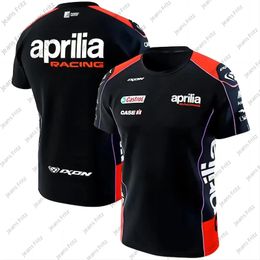 Polos para hombres 2023 Camiseta de carreras de motocicletas APRILIA Ropa Impresión 3D Hombres Ciclismo al aire libre Deportes Moda O Cuello de gran tamaño 231206
