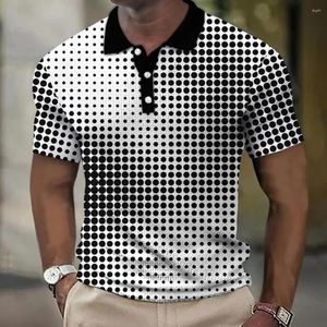 Polos pour hommes 2023 Polo pour hommes D Spotted Vêtements Street Casual Manches courtes Ajustement ample Haute qualité Sportswear Soft Top