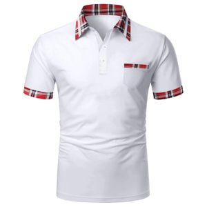 Heren Polo 2023 Zomer Toevallige Man Korte Mouwen Polo Shirt Revers Minimalistische Mode Mannen Kleding Office Top 230630