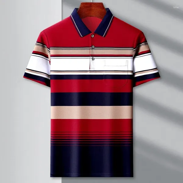 Polos para hombre 2024, Polo de algodón 95%, camisetas informales de manga corta para hombre, camisetas de marca de moda de estilo coreano para ropa