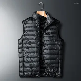 Polos pour hommes 2024 automne et hiver femmes même style blanc canard vers le bas veste légère gilet gilet décontracté couple co