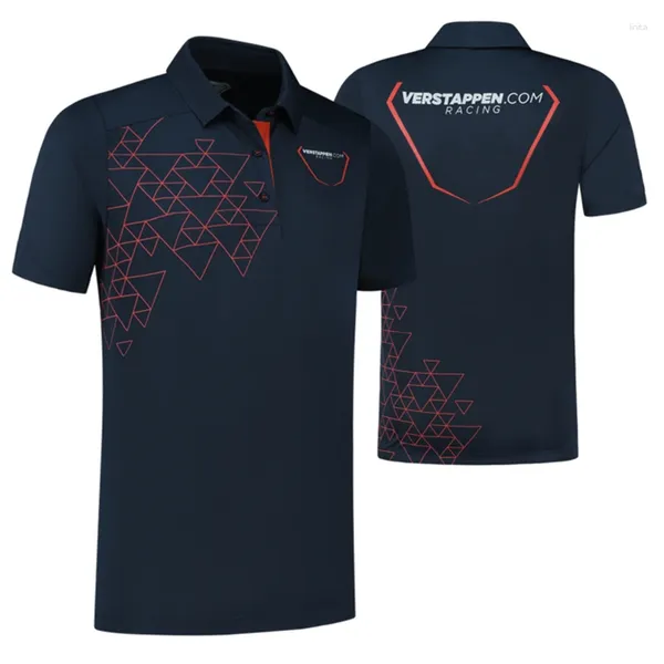 Polos pour hommes 2024 Polo de course de marque.Derniers hauts de costume polyvalents pour moto et voiture