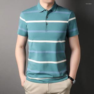 Mannen Polo 2024 Mode 95% Katoen Polo Shirt Voor Mannen Business Zomer Casual T-shirt Multi-color Koreaanse Kleding