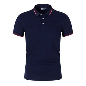 Polos masculine 2024 High End Mens Pure Coton T-shirt à manches courtes Summer Brand Street Street Polo Commercial Polo2405