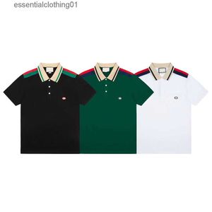 Men's Polos 2024 Mens S Summer Shirt Brand Coton Cotton Short Sle Business Casual Striped Designer Homme Camisa Breathable M-3XL976 C240413